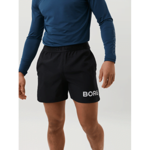 Venum Classic T-shirt, Black/Black 4 Borg Short Shorts, Black Beauty