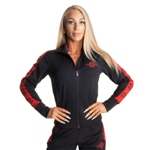 Chelsea Track Jacket, Black/Red