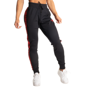 Chelsea Track Pants, Black/Red