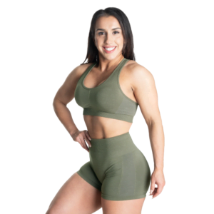 Scrunch Sports Bra, Washed Green