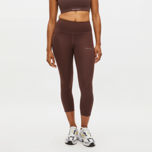 Butik 14 Flattering High Waist 7/8 Tights, Deep Mahogany