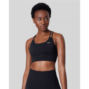 Butik 1 Ribbed Define Seamless Sports Bra, Black