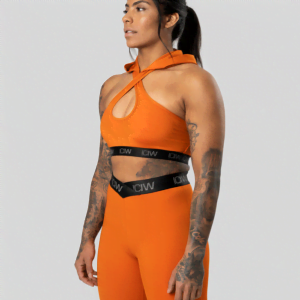 Ultimate Training Hoodie Sports Bra, Amber
