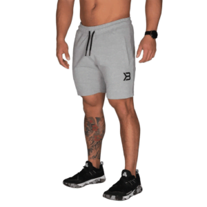 Tapered Sweatshorts, Light Grey Melange
