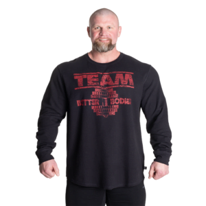 Butik 1 Thermal Team Sweater, Black/Red
