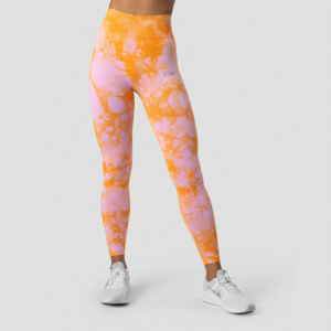 Butik 8 Define Seamless Tie Dye Tights, Sunset Beach