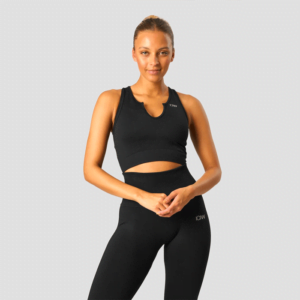 Butik 1 Ribbed Define Seamless Tank Top, Black