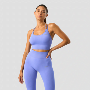 Butik 7 Ribbed Define Seamless Sports Bra, Dark Lavender