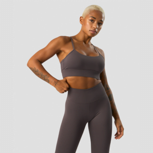Butik 15 Nimble Strappy Sports Bra, Clay