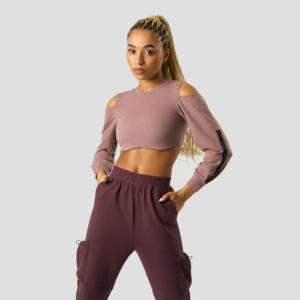 Stance Cropped Long Sleeve, Light Mauve