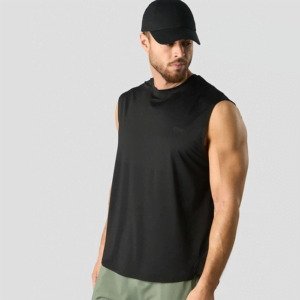 Stride Sleeveless T-shirt, Black
