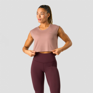 Stride Cropped Tank, Light Mauve