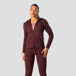 Butik 12 Stride Zipper Hoodie, Burgundy