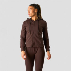 Stride Zipper Hoodie, Dark Brown
