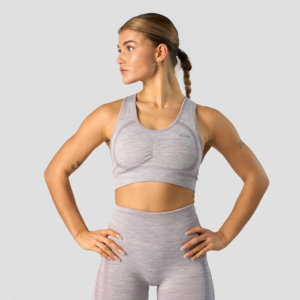 Rush Seamless Sports Bra, Lavender Melange