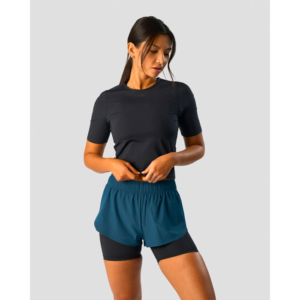 Charge Cropped Mid Sleeve Wmn, Black
