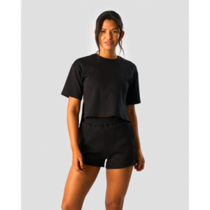 Butik 14 Revive Heavy Cropped T-Shirt Wmn, Black