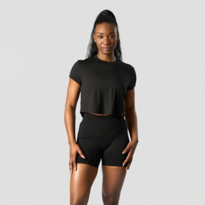 Butik 11 Rush Cropped T-shirt, Black
