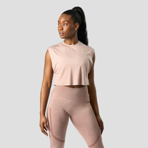 Butik 3 Rush Cropped Tank Top, Light Mauve