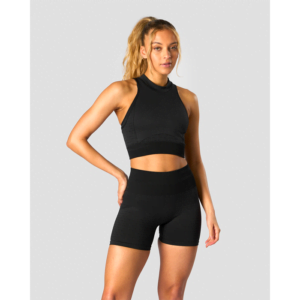 Butik 10 Signature Seamless Cropped Tank Top, Black