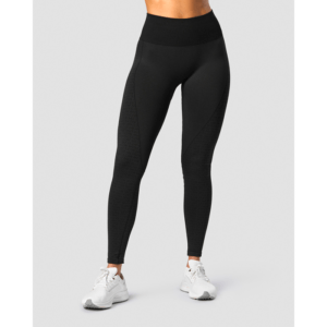 Signature Seamless Tights, Black