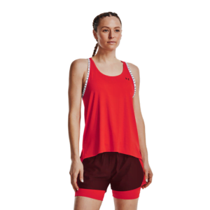 Butik 2 UA Knockout Tank, Radio Red/Chestnut Red