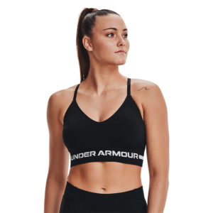 ECO Jump Rope Wood 5 UA Seamless Low Long Bra, Black
