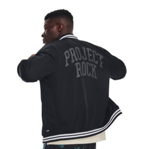 Butik 15 Project Rock Mesh Varsity Jacket Black