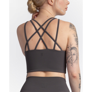 Butik 6 Studio Sports Bra, Graphite Grey