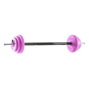 Butik 15 Skivstångsset Rosa 20 kg