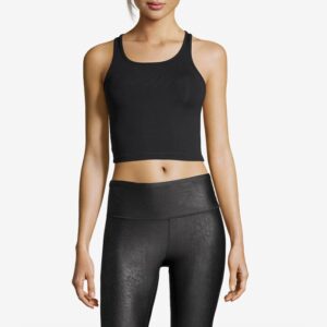 Butik 8 Crop Rib Racerback, Black