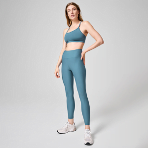 Butik 13 Graphic High Waist Tights, Ocean Blue