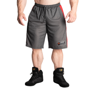 No1 Mesh Shorts, Black/Red
