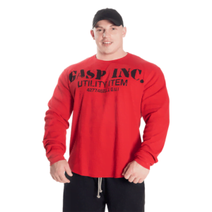 Thermal Gym Sweater, Chili Red