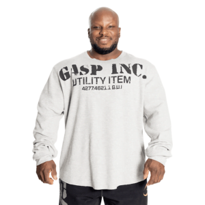 Thermal Gym Sweater, Grey Melange