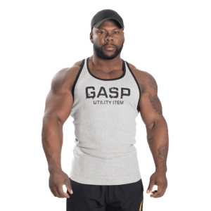 Butik 5 Ribbed T-back, Grey Melange