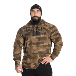 Butik 4 L/S Thermal Hoodie, green camoprint