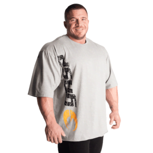 Gasp Iron Tee, Greymelange/Black
