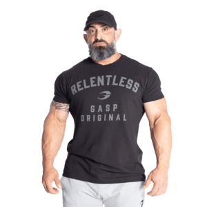 Butik 12 Relentless Skull Tee, Washed Black