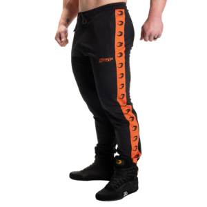 Track Suit Pants, Black/Flame