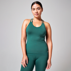 V-Neck Racerback, Garden Green