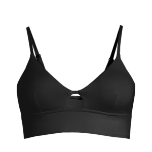 Butik 6 Triangle Cut-Out Bikini Top, Black