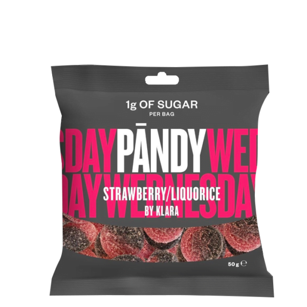 50042 PandyCandy Strawberry LiquoricebyKlara 50g 0523