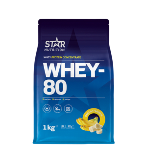Whey-80 Vassleprotein 1 kg