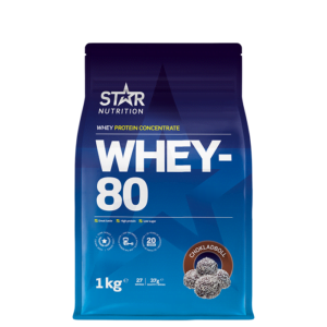 Whey-80 Vassleprotein 1 kg