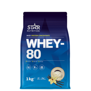 Whey-80 Vassleprotein 1 kg