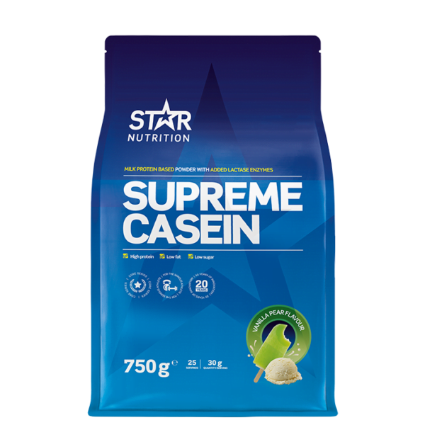 6896 19 StarNutrition Supreme Casein 750g VanillaPear