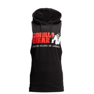 Butik 8 Rogers Hooded Tank Top, Black