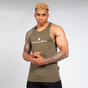Carter Stretch Tank Top, Army Green