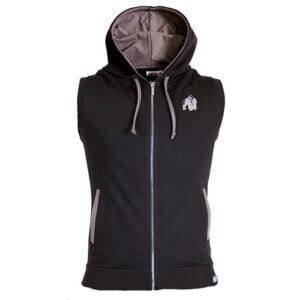 Butik 6 Springfield S/L Zipped Hoodie, Black